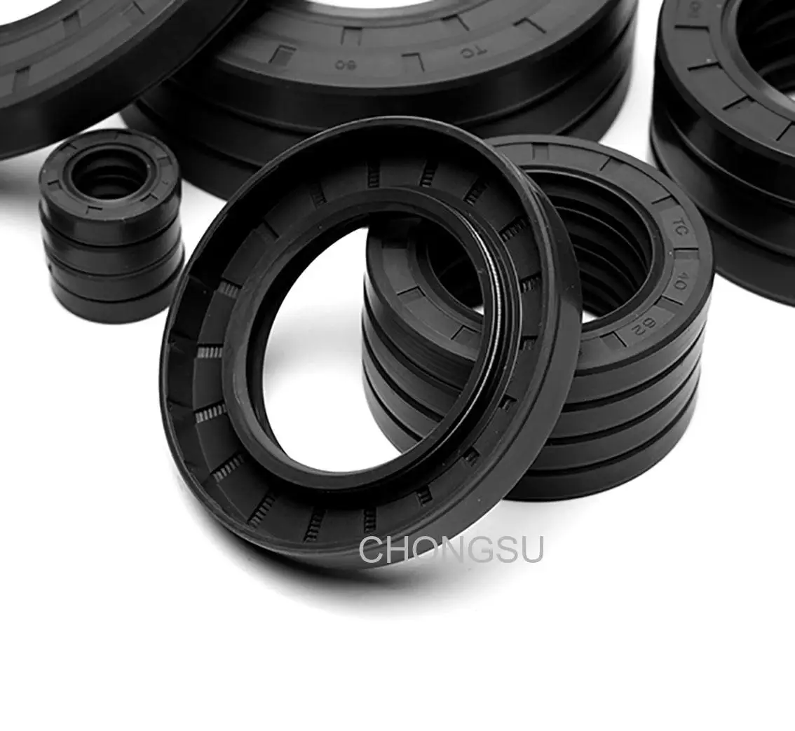 1Pcs Black ID 47mm-49mm TC/FB/TG4 Skeleton Oil Seal Rings NBR Double Lip Seal Gasket For Rotation Shaft