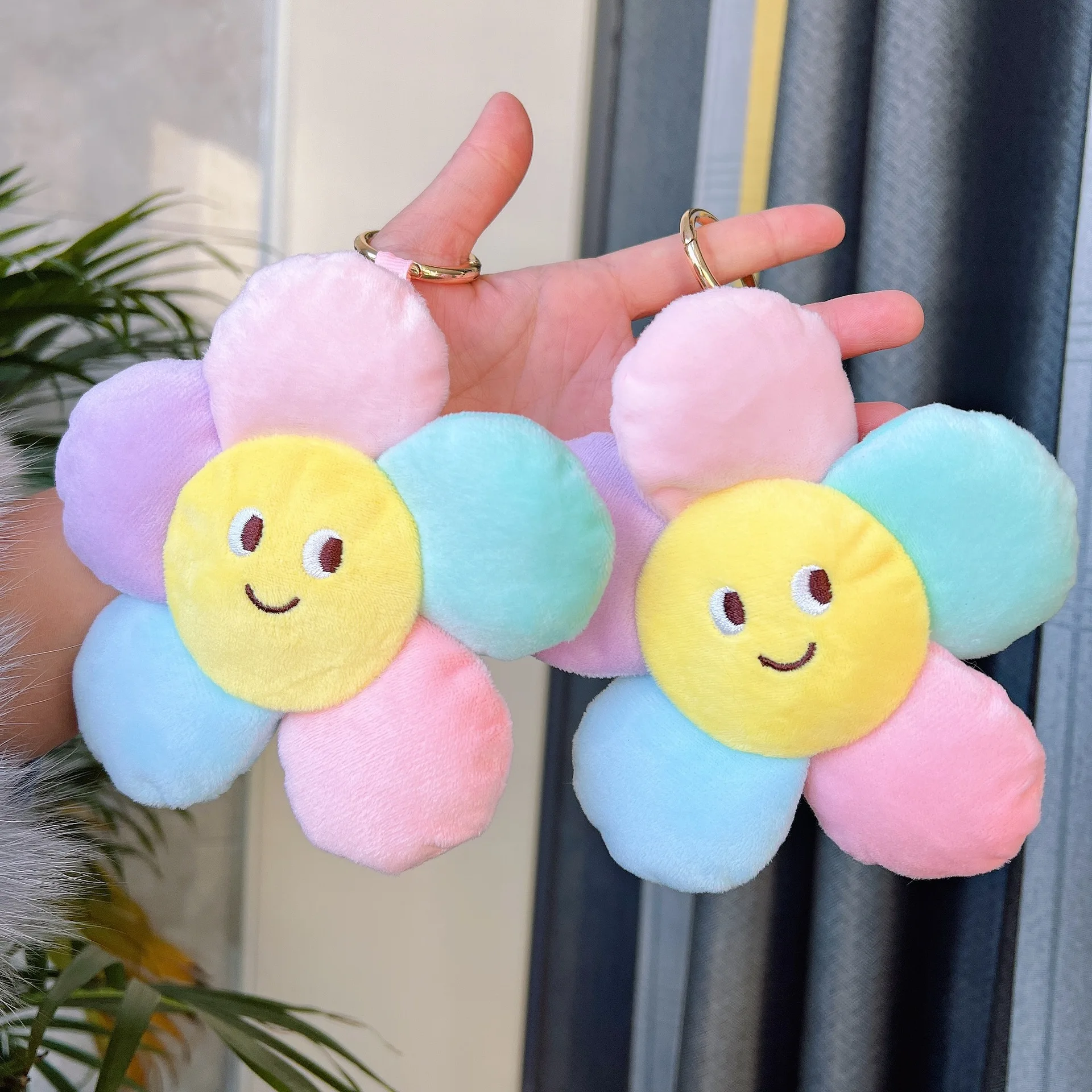 

14Cm New Cartoon Kirby Plush Doll Key Chain Japanese Toy Couple Bag Pendant Schoolbag Car Small Plush Keychain