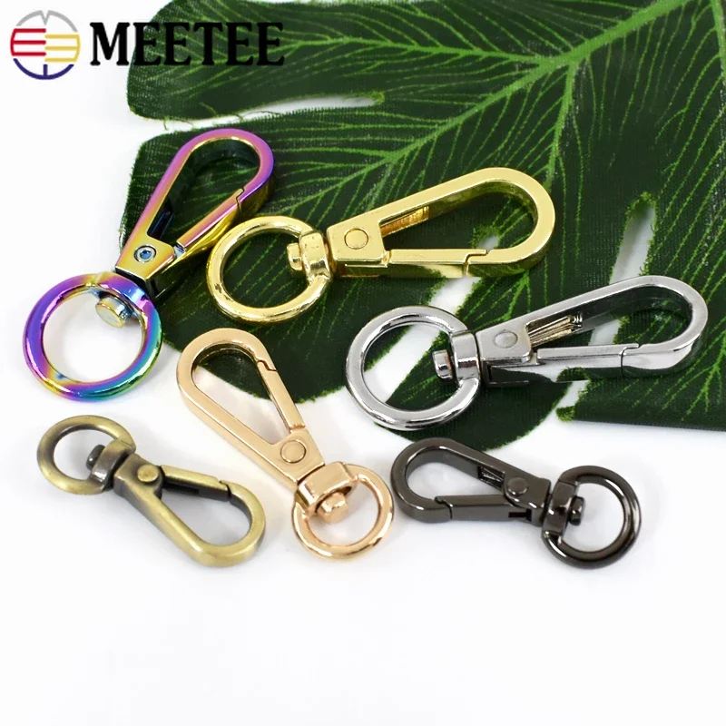 20Pcs 8-13mm Metal Bag Buckle Webbing Strap Snap Clip Lobster