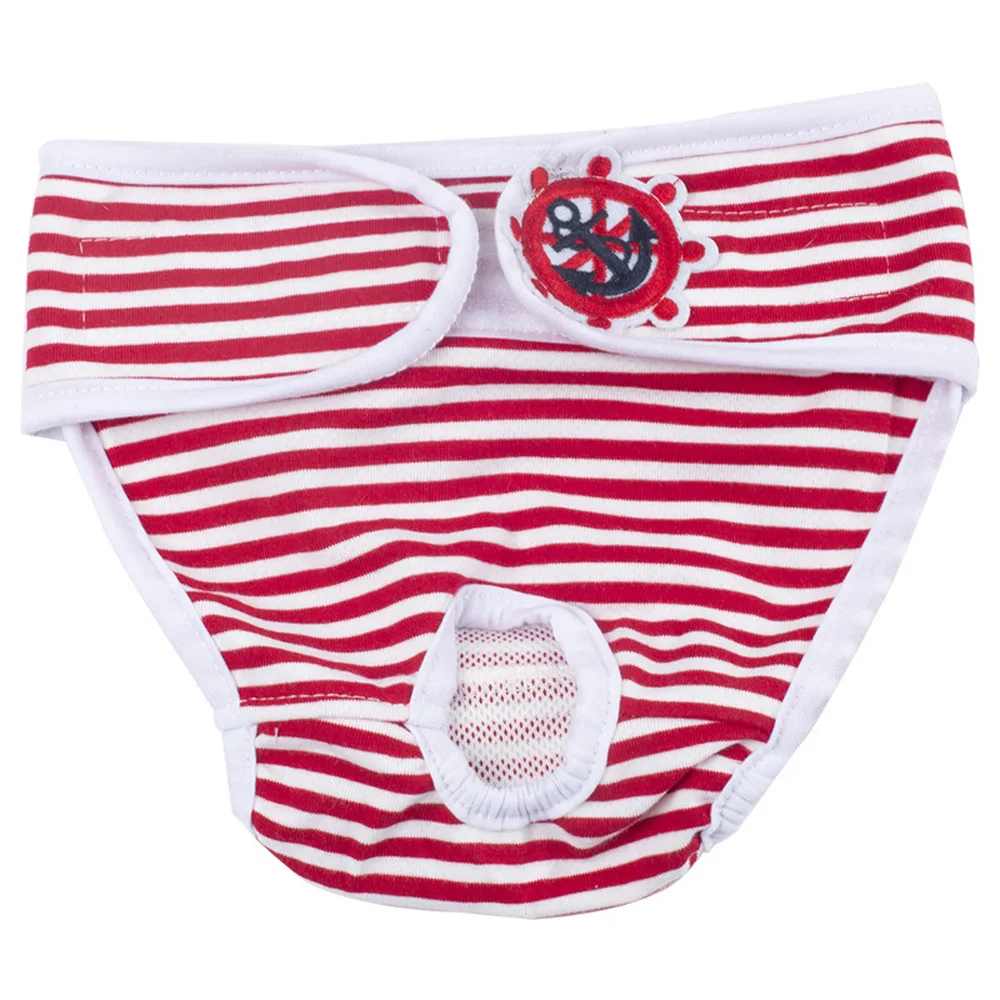thumbnail image 1 of Pañal menstrual reutilizable para mascotas, ropa interior sanitaria segura para cachorros, duradera, lavable, de algodón, fisiológica, para perros machos y hembras, 1 of 5