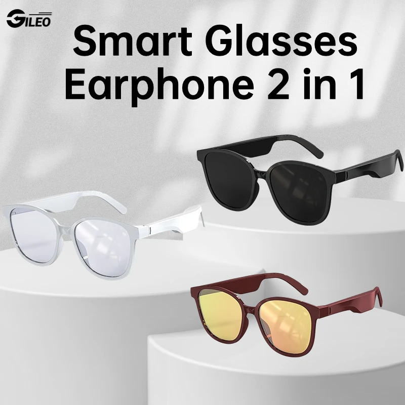 

Умные очки GIEO X1, беспроводная гарнитура Bluetooth, гарнитура для звонков, музыки, занятий спортом на открытом воздухе, защита от пота