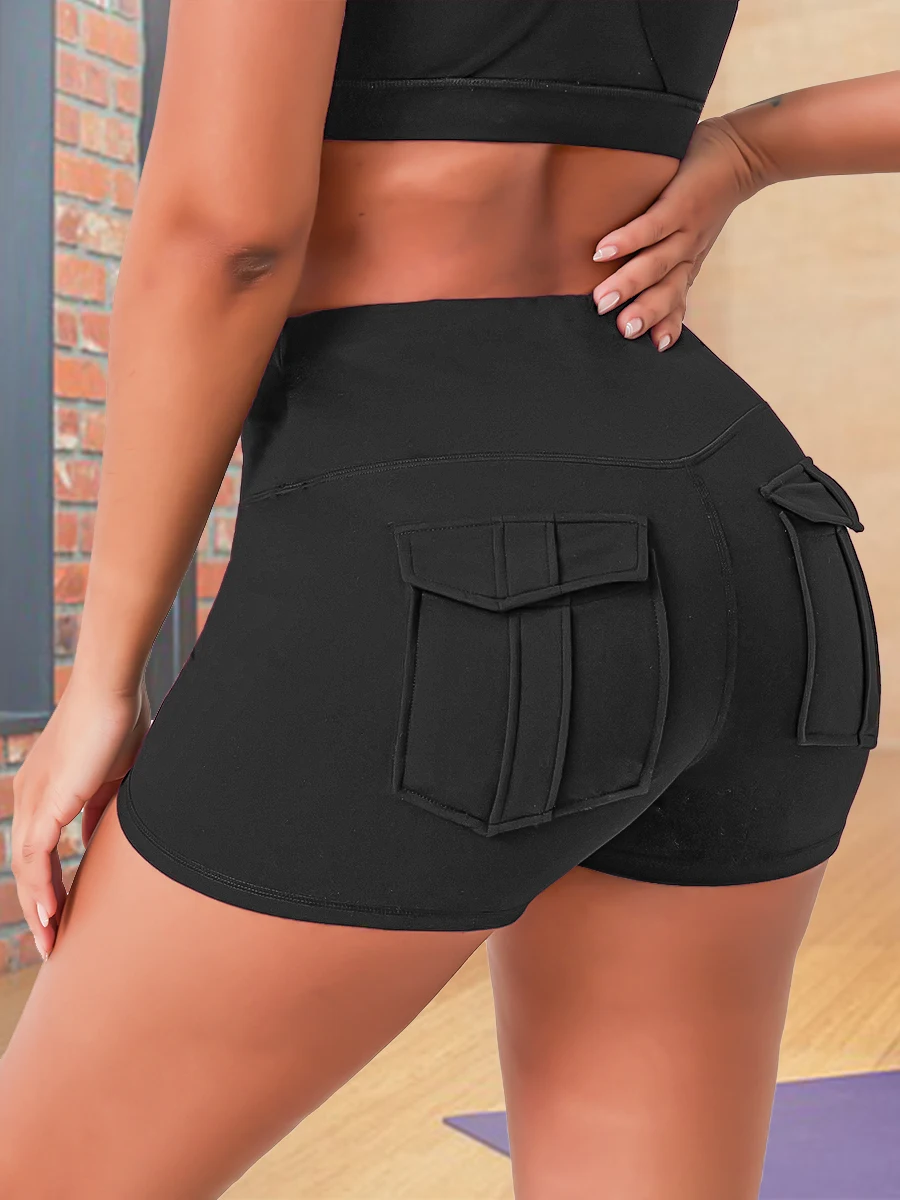 Tights With Pockets Women's Fitness Shorts Pilates Leggings Outdoor Yoga Casual Sports Naked Feel Compression Lady Gym Clothing