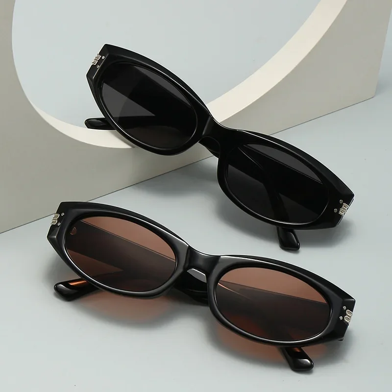 

New Sunglasses Women's Square Round Face Cat's Eye Net Red Sunglasses High-end Anti-ultraviolet Rays
