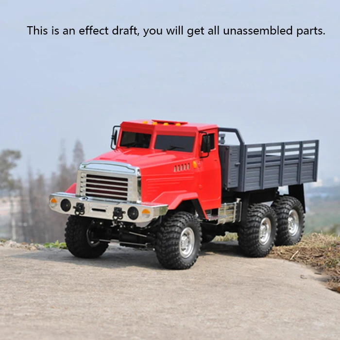 CROSS RC Model 1/12 KC6L Truck Off Road Military Car 6*6 KIT Motor Metal Hubs TH10489 5