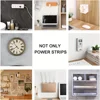 Wall-Mounted Power Strip Holder  Self-Adhesive Desktop Socket Fixer with Easy Installation and Space-Saving Design 5