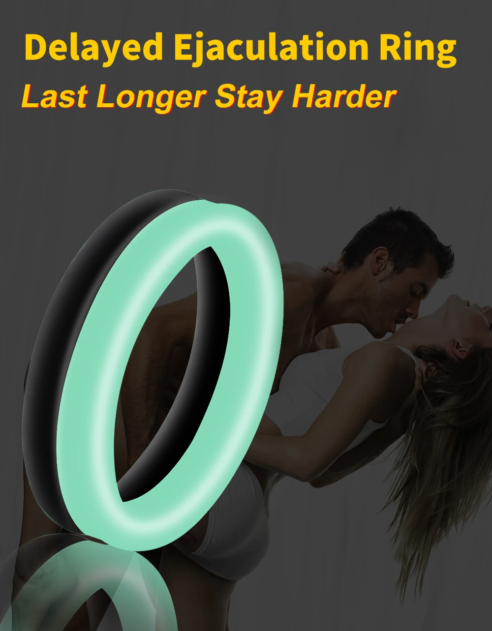 Silicone Delay Ring For Men Scrotum Lock For Longer Stamina_voghion.com