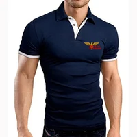 Polo Confortable avec Logo Imprimé Moto Morini pour Homme, Col à Revers, Respirant, à la Mode, dehors, Solide, Document, Nouvelle Collection Été 2024 2