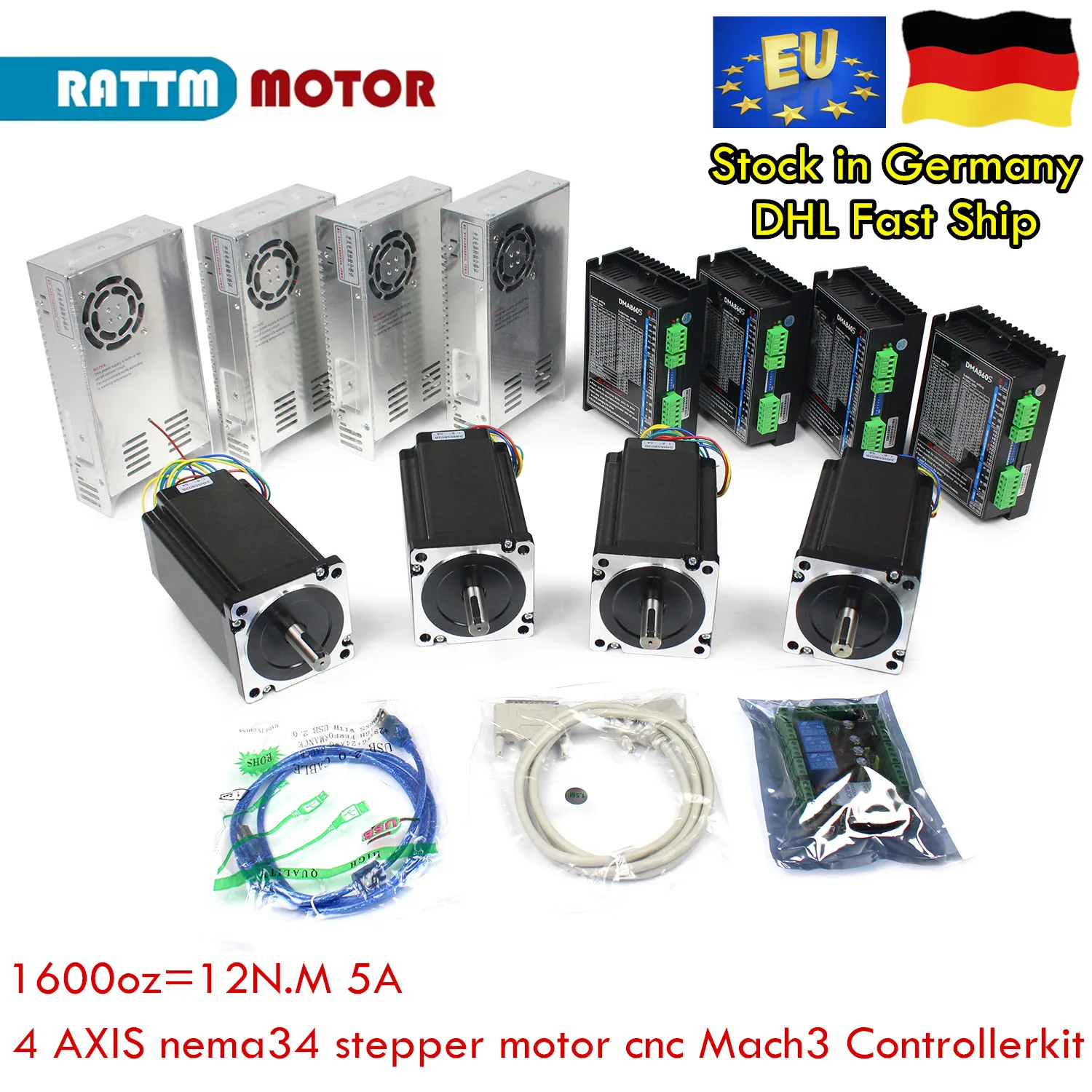 Motor Paso A Paso Nema 17, 60mm, 65Ncm(92oz.in), 2.1A, 4 Plomo, Nema17