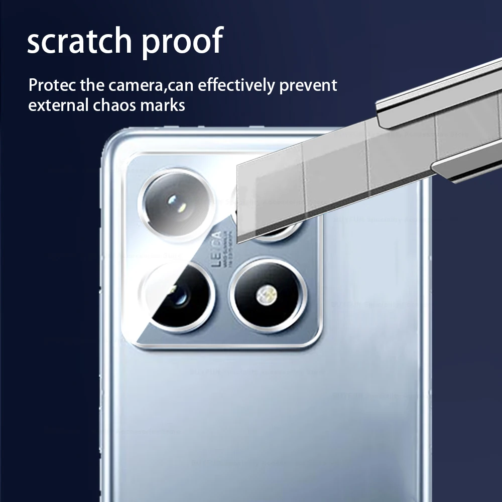 Clear 3D Camera Lens Back Protector Case with Tempered Glass Films