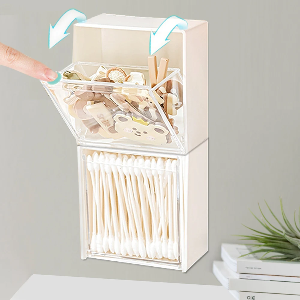 PlasticWallMountedStorageBoxesDustproofHomeBedroomBathroom