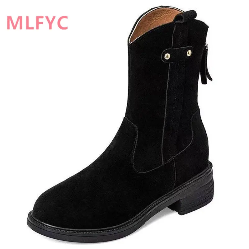 Fashion Short Boots Autumn Winter 2022 Ladies Thick Heel Short Boots