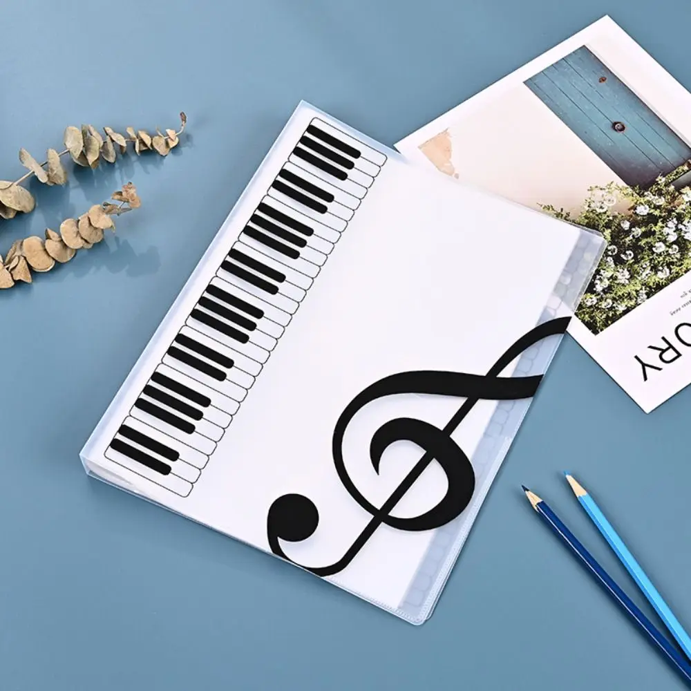 Creative Music Sheet Organizer - A4 Document Storage for Guitar and Piano Sheets