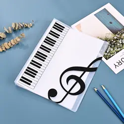 Creative Music Sheet Organizer - A4 Document Storage for Guitar and Piano Sheets (Transparent)