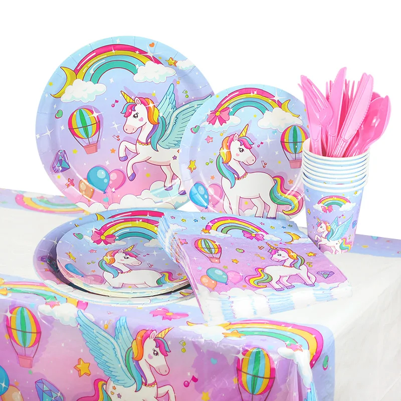 Large Standing Unicorn Foil Birthday Balloons For Kids Girls Unicorn Birthday Party Decoration
