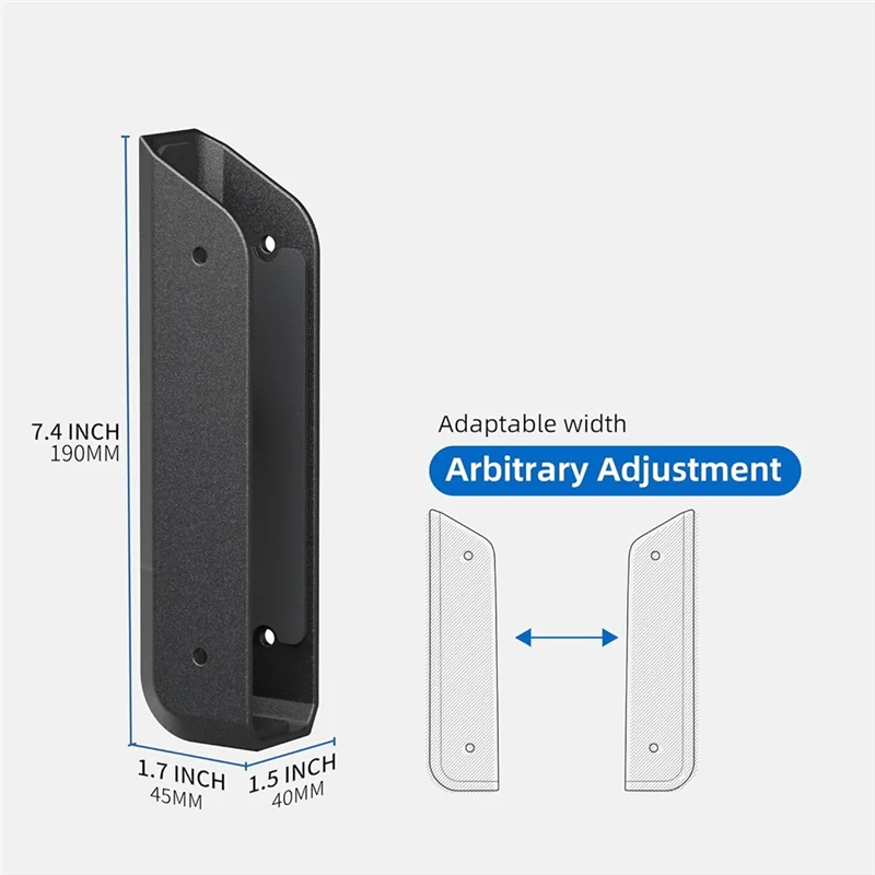 내구성이 뛰어난 2개의 책상 아래 벽 노트북 마운트 홀더(스크래치 방지 패드 포함) - 키보드, 태블릿용 범용, 2개의 책상 아래 벽