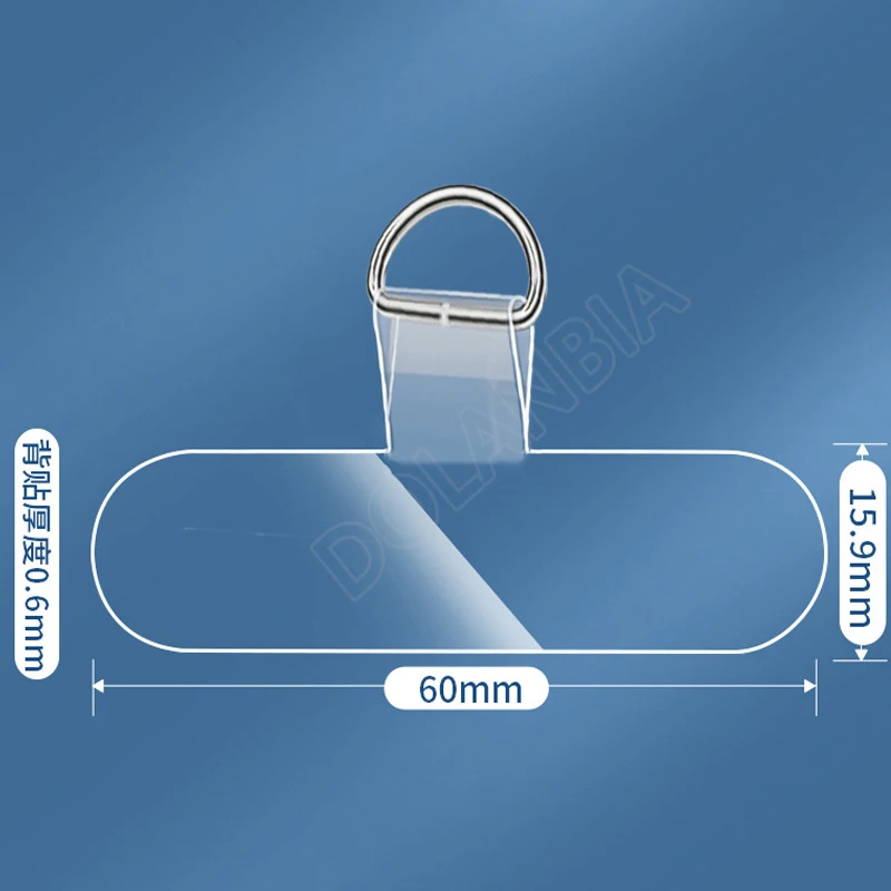 2/1Pcs Universal Mobile Phone Anti-lost Lanyard Card Gasket Transparent Tpu Detachable Phone Hanging Cord Strap Patch Tether Pad - Image 6
