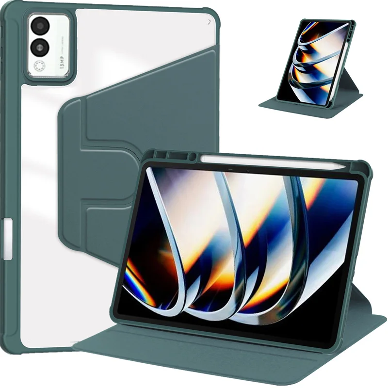 360 Rotating Acrylic Hard Stand Cover with Pencil Holder
