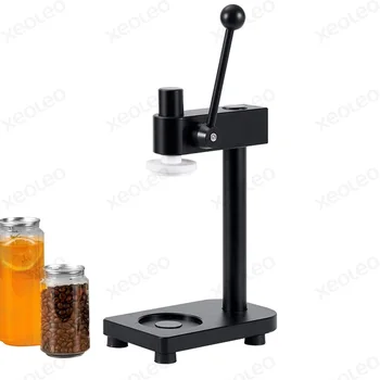 XEOLEO Commercial Manual Press Can Sealer Machine Milk Tea Drink 55mm PET Can Capping Machine Kitchen Tools Height-adjustable 1
