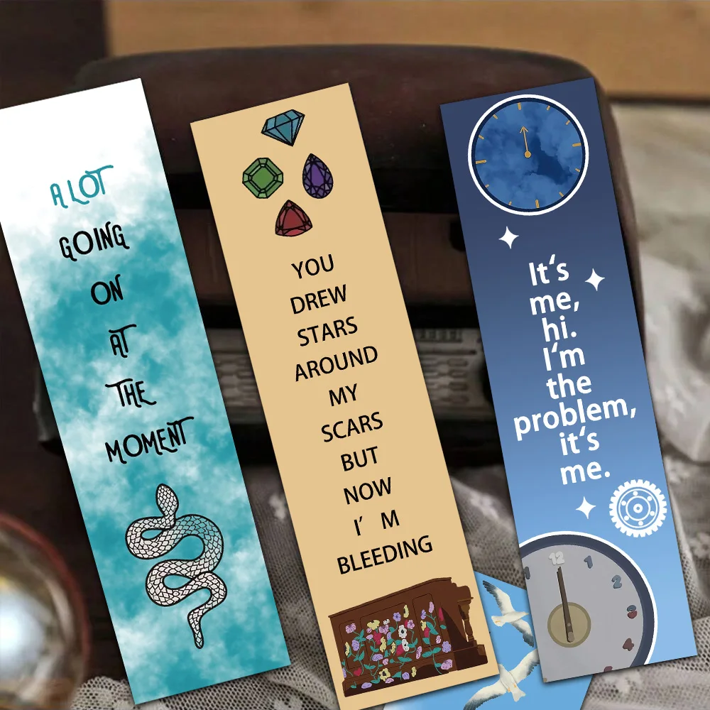 30PCS Artistic Creative Reading Paper Bookmarks for Decoration and Annotation