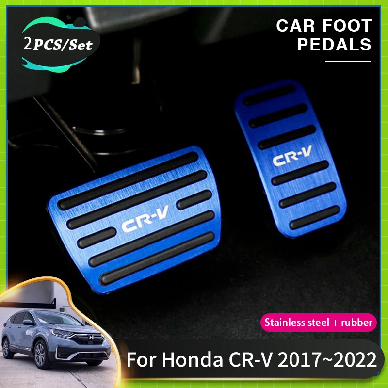 Car Foot Pedal Pad Cover For Honda CRV Accessories CR-V ~ Car Brake Clutch Pedal Non Slip Pads High Quality Rubber car accessories car pedals pedal cover