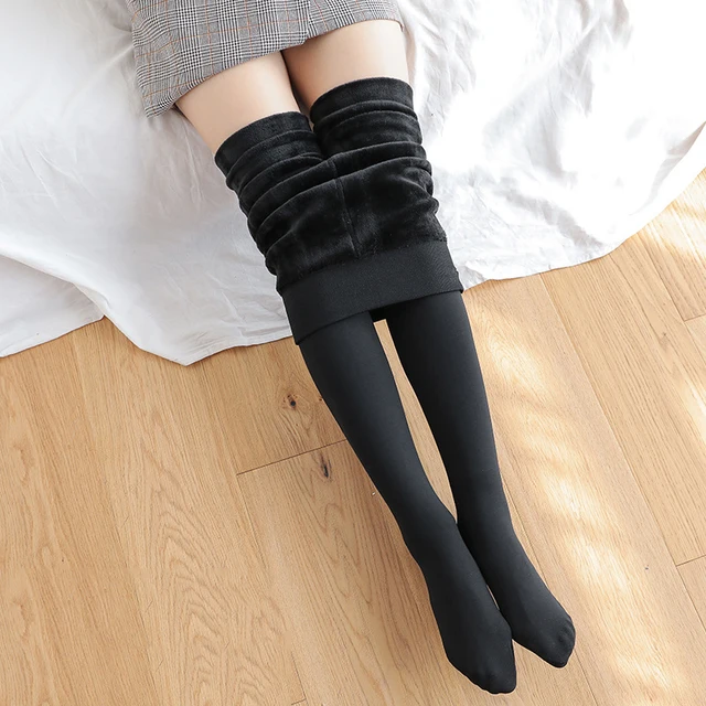 Winter Leggings For Women Warm Leggins Solid Color Velvet Leggins High