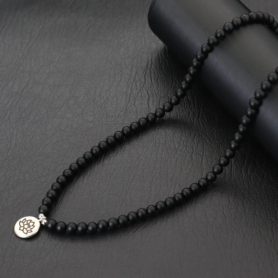 Natural Stone Buddha Necklace For Men