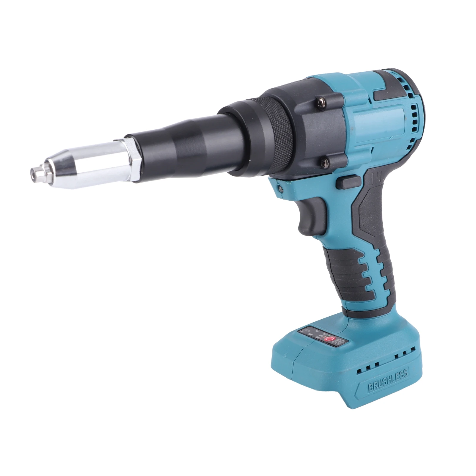 18V Blue Cordless Brushless Electric Rivet Gun LED Automatic Rivet Nut Hand Tool for BL1815 Battery 3.2‑4.8mm