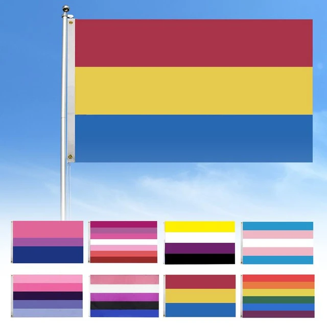 Drapeau Gay 90 x 150 cm, drapeau arc-en-ciel, drapeau gay