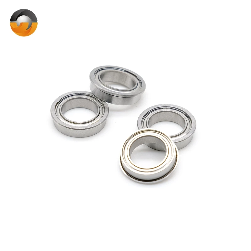 duplo, rolamentos de esferas flangeadas, ABEC-7, F6700ZZ, 10x15x4mm, 10 pcs