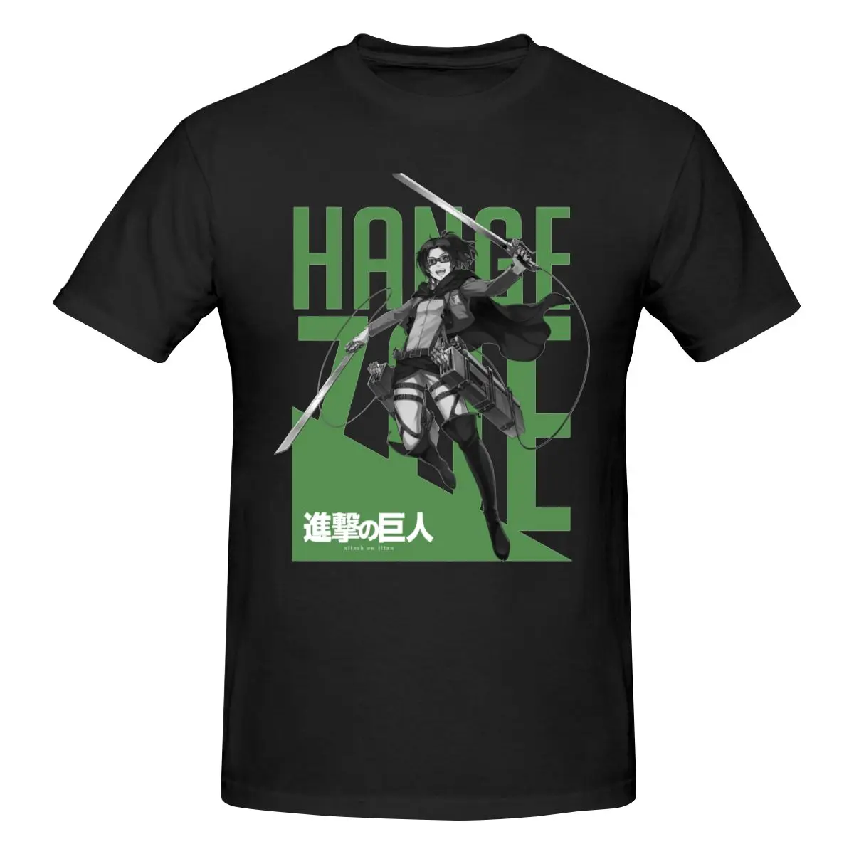 

Attack On Titan Anime Hange Zoe T Shirt Cotton Crewneck Short Sleeve Custom Anime Shirt