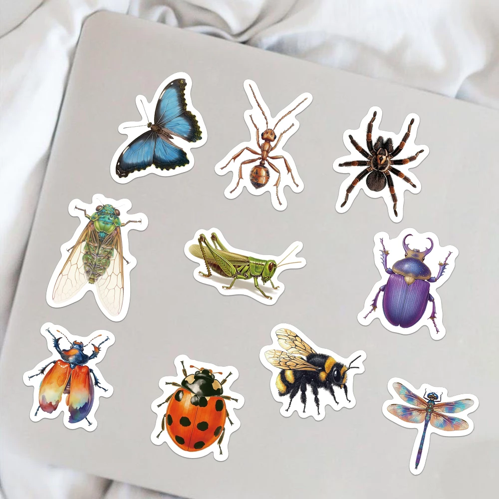 500PCS Creative Insect Roll Stickers Decorative Phone Cases, Notebook DIY Waterproof Stickers - 5