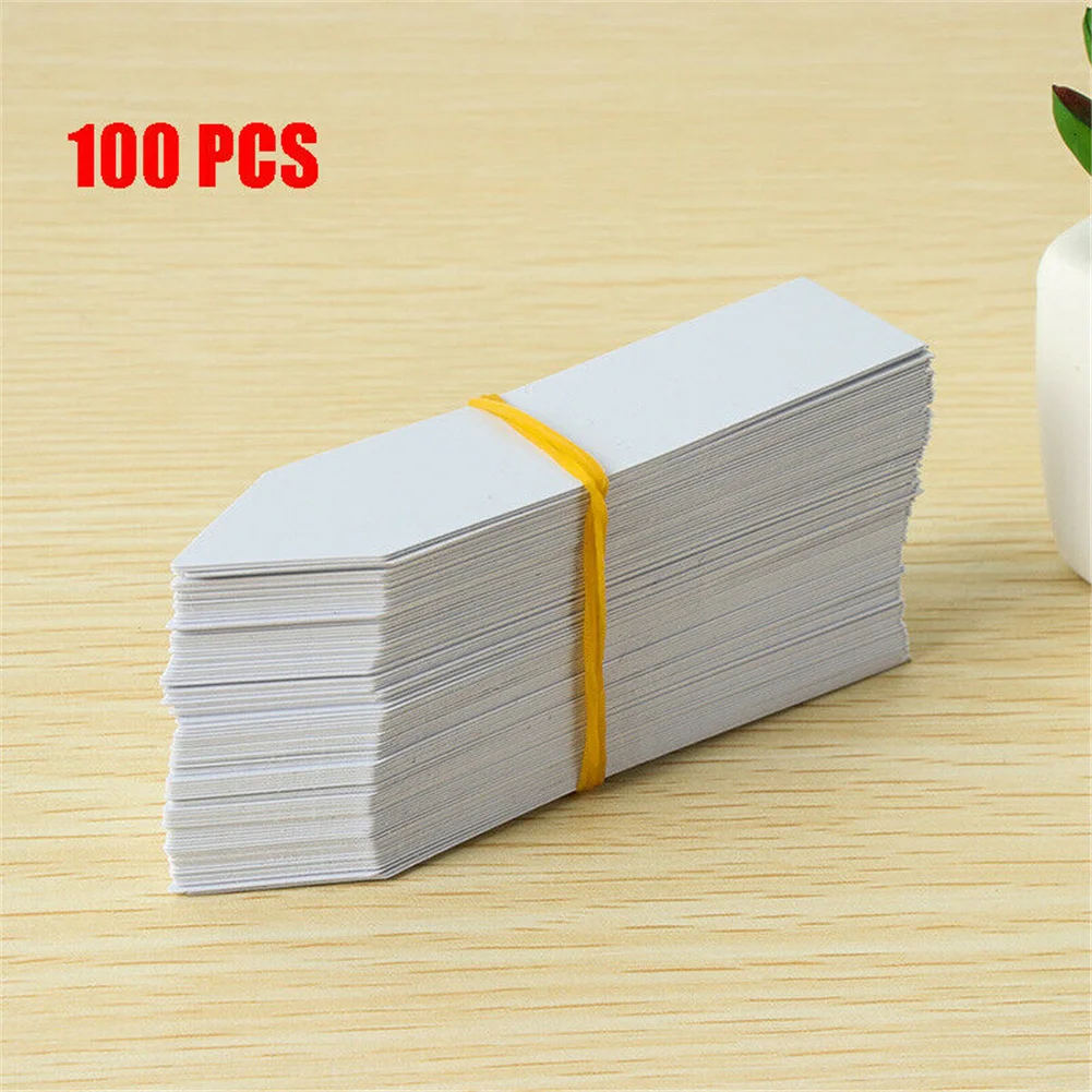 100Pcs Plant Tag Garden Label Plastic Hanging Waterproof for Nursery Pot