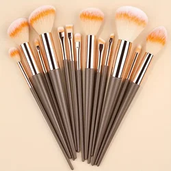 13 - Piece Premium Makeup Brush Set - Soft and Fluffy Beauty Tools (Tr  no bag)