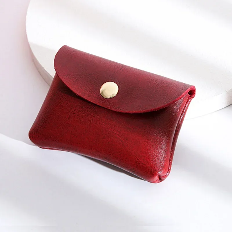 Simple Cute Coin Purse Portable Mini Data Cable Headphone Credit Card Mobile Phone Data Cable Key Organizing Bag Leather Wallet coin purse coin wallet change bag