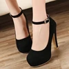 Trendy High Heel Single Shoes 2024 Autumn New Collection Simple and Sexy Buckle Solid Color Temperament High Heel Women's Shoes 3