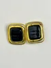 Vintage  Black Geometric Large Square Ear clips Without Pierced for Women Jewelry  Exaggerated Female Fashion Party Jewelry 5