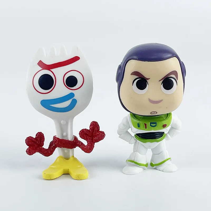 Disney Toy Story Woody Buzz Lighty Forky Rex Action Figures