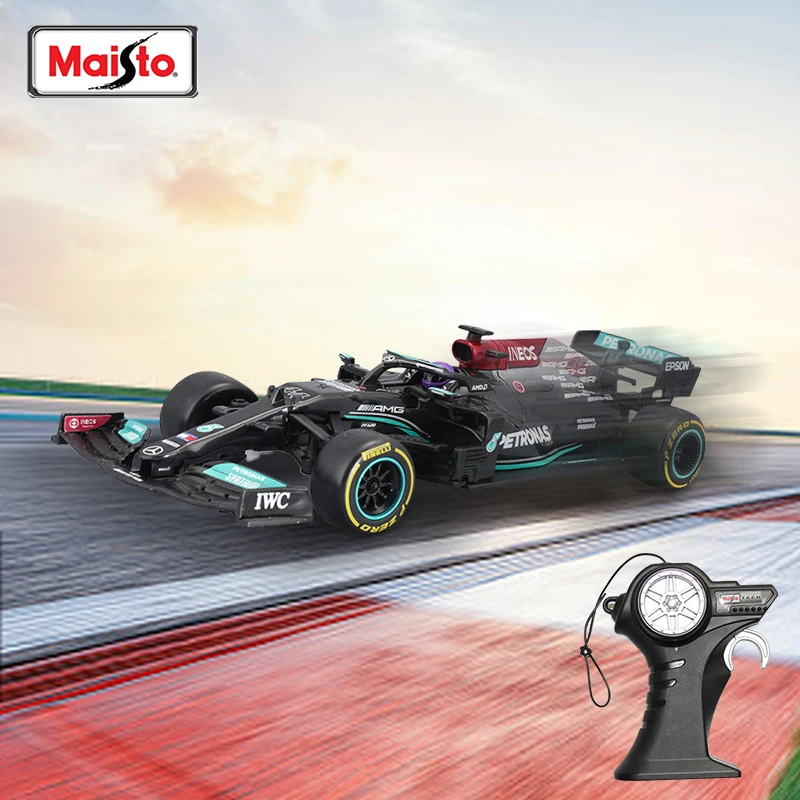 MAISTO-Jouet de voiture télécommandé, modèle de voiture RC, 1/24  authentique, Mercedes-jas Racing F1 Team Formula, Lewis Hamilton, W10, W12,  #44, 2019 - AliExpress