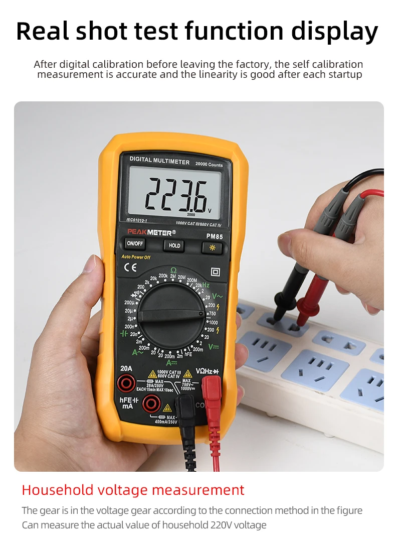 Corrente, Resistência Capacitância, HFE Diodo Tester