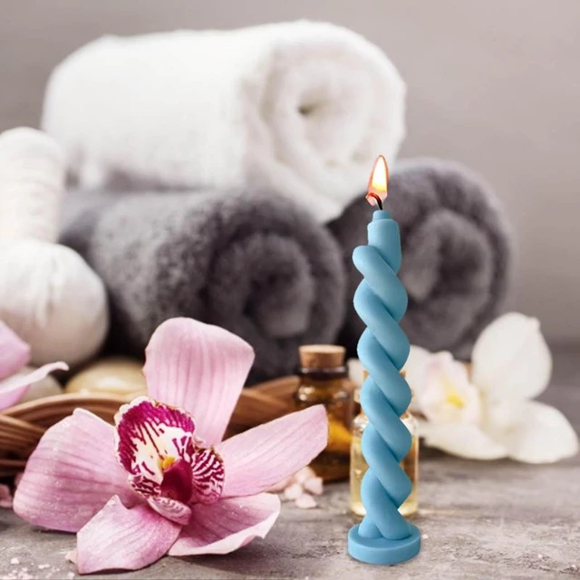 Long Spiral Taper Candle Mold Twisted Silicone Molds For Candle Making Diy  Home Decoration Tools Candle Making Supplies - Candle Molds - AliExpress