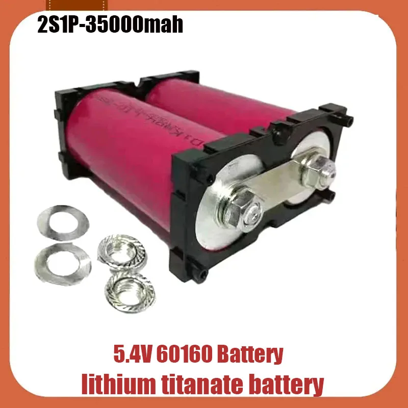 

60160 2S1P 5.4V 35Ah Brand New Lithium Titanate 10C High Power Discharge Boat RVS Speaker UPS Car Starter Energy Storage Battery