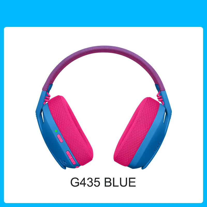 LOGITECH-G435ゲーミングヘッドセット,7.1個のサラウンドサウンド