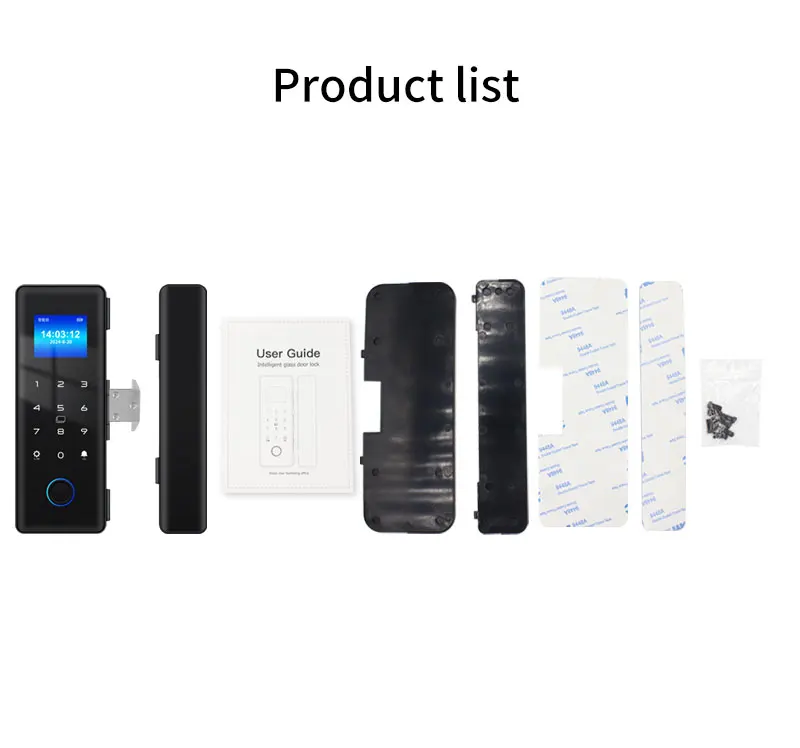 IP54 Waterproof Tuya Bluetooth Smart Door Lock Fingerprint Electronic Rim Lock F