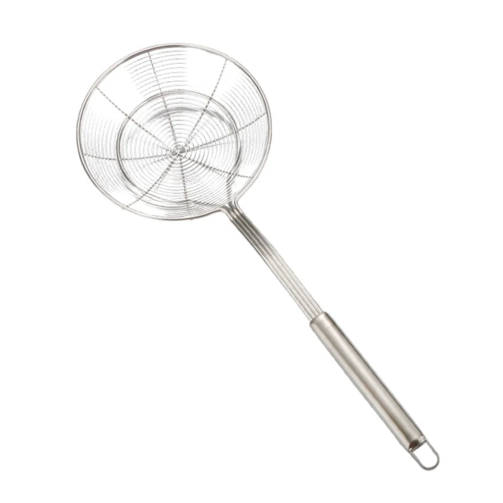 

Stainless Steel Frying Oil Strainer Spoon Mesh Food Colander Noodles Strainer Kitchen Tool For Potato Chips French Fries