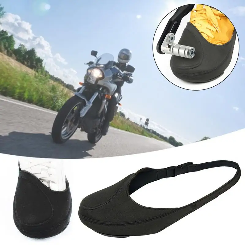 Motorcycle Foot Shifter Cover Motorbike Shifter Shoe Cover Protector Pad Wear-Resistant Motorbike Toe Protector for Boots Shoes