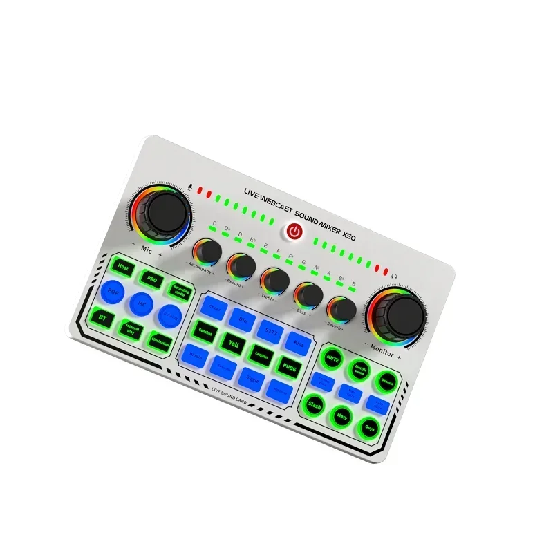라이브 스트리밍용 사운드 보드, 전화 PC 컴퓨터 DJ 뮤직 스튜디오 믹서