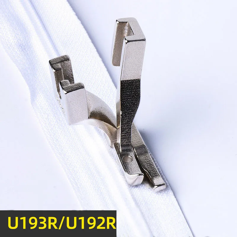 1/2PCS 산업용 워킹 풋 601-3+U193 U192R+U193R 오른쪽 및 왼쪽 발가락 지퍼 발/보상 발 재봉틀 액세서리