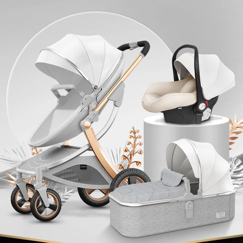 Baby Stroller Can Sit And Lie Down, Travel Light Folding High Landscape