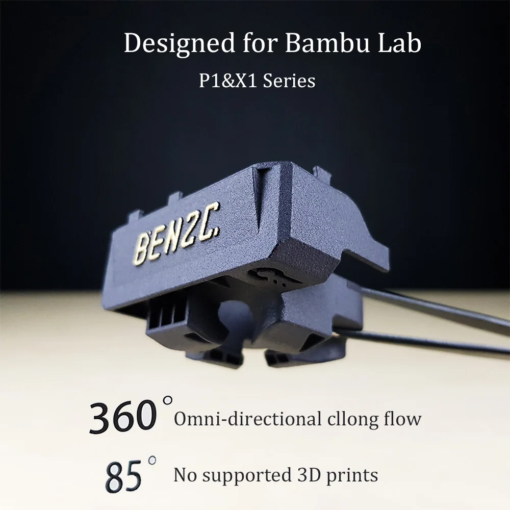 

Трубка для лабораторного вентилятора Bambu P1P X1C PA12, высокопрочный нейлоновый круглый поток 360 ° для выдерживания 3d-принтов, низкий уровень шума для канала вентилятора Bambu