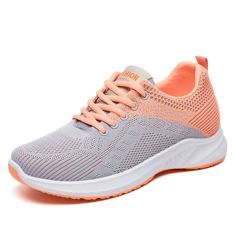 Women's Summer Mesh Casual Lacing Lightweight Thick Bottom Breathable Outdoor Sports Tennis Student Fitness